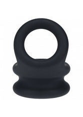 LEVELZ - Wide Double O Silicone Cock Ring - M - Black
